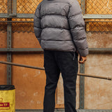 Steel Grey Kabru Hooded Puffer Jacket
