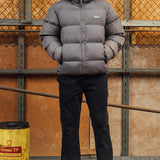 Steel Grey Kabru Hooded Puffer Jacket