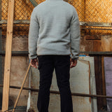 Ice Grey 1/4 Zip Sherpa Jacket