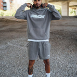 Washed Slate Blurred Hoodie