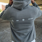 Washed Slate Blurred Hoodie