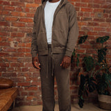 Washed Coffee RMDY. Zip Hoodie