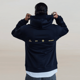 Midnight Navy Blurred RMDY. Graphic Hoodie