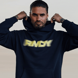 Midnight Navy Blurred RMDY. Graphic Hoodie