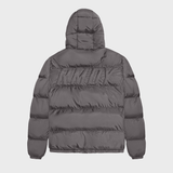 Steel Grey Kabru Hooded Puffer Jacket