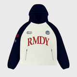 Cream & Navy 2 Tone Remedy Sherpa Hoodie