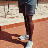 <transcy>Schwarze Tech Cargo-Shorts aus Nylon</transcy>
