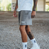 Slate Blurred Hoodie & Shorts Set