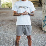 Camo White Blurred RMDY. Graphic Tee