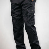 Straight Leg Contrast Stitch Cargo Bottoms