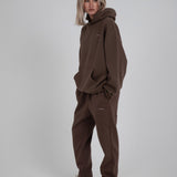 <transcy>Graue, zulaufende Jogginghose</transcy>