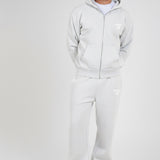 Essential College Grey Zip Up & Jogger Tracksuit Set