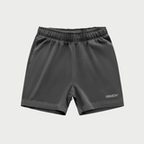 Washed Black Blurred Jogger Shorts