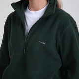 Hunter Green 1/4 Zip Fleece Jacket