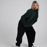 Hunter Green 1/4 Zip Fleece Jacket