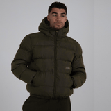 Olive Core Hooded Puffer Jacket