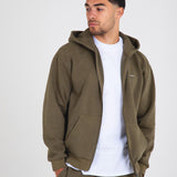 Washed Olive RMDY. Zip Hoodie & Jogger Tracksuit Set